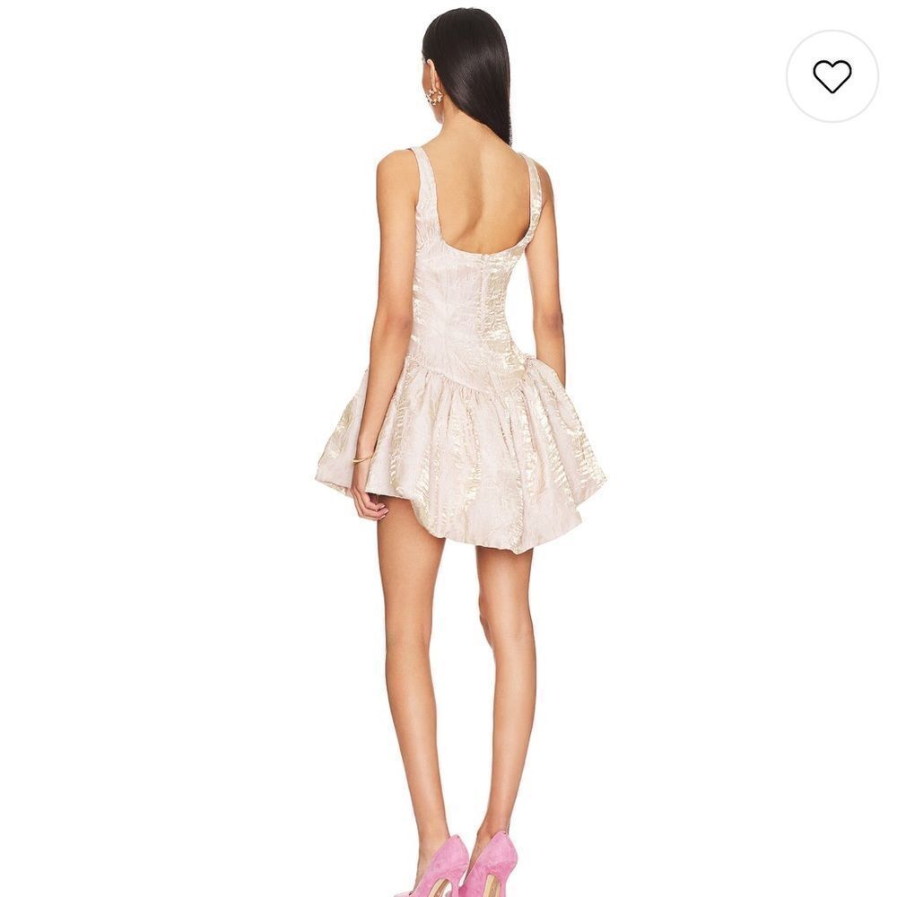 NWT NBD Revolve Anndreah Mini Dress in Blush Metallic Small - Picture 6 of 15